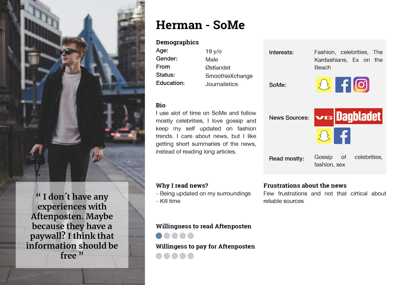 User Persona Herman